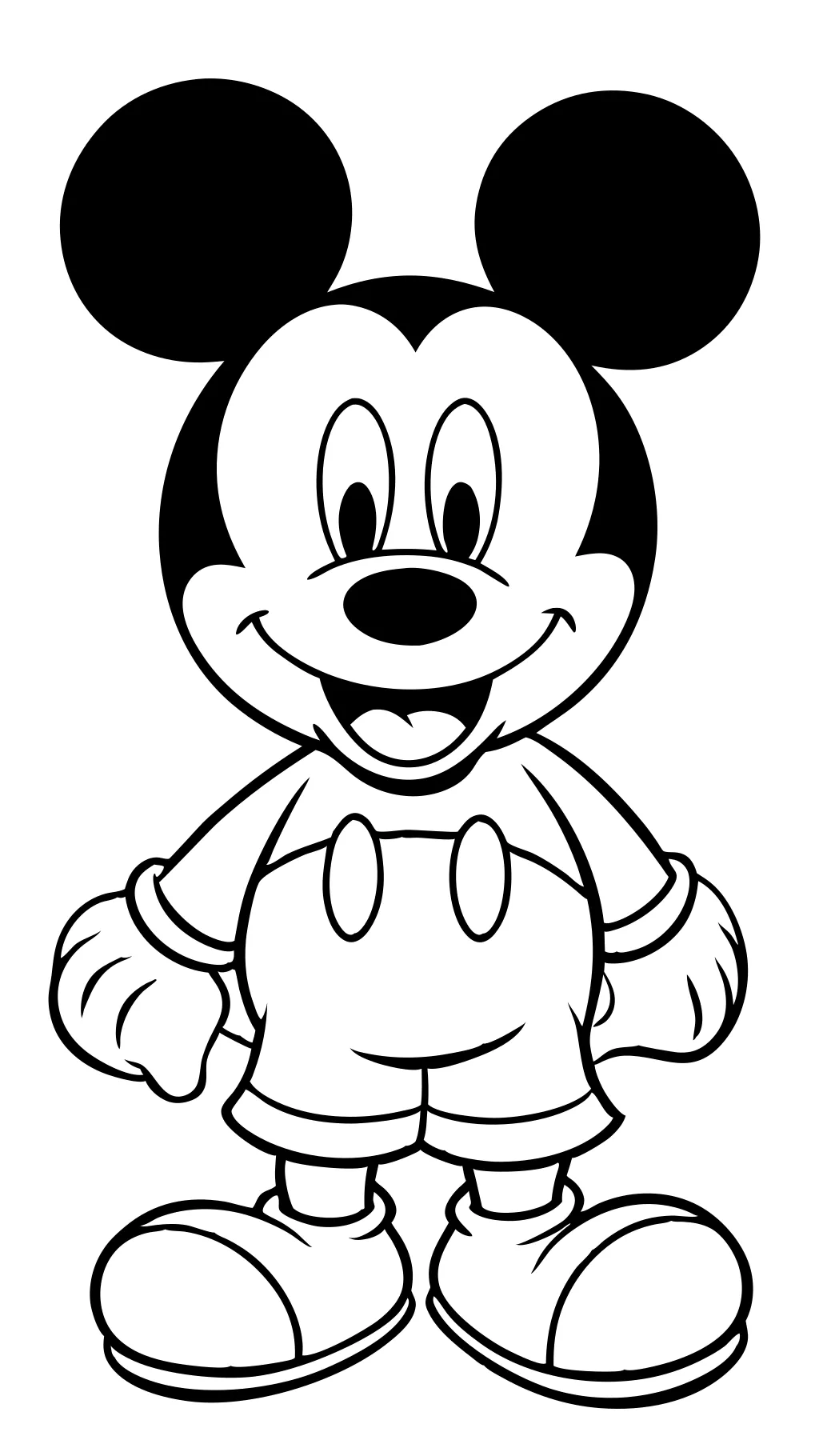 pages à colorier gratuites de Mickey Mouse imprimables